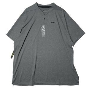 Nike Dri-Fit Shirt Adult XXL Gray Standard Fit Active Wear Short Sleeve New